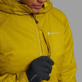Ginkgo Gold Montane Women's Fortes XT Hooded Insulated Jacket Model 3 FFXTHGIN