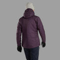 Mulberry Montane Women's Fortes XT Hooded Insulated Jacket Model Back FFXTHMUL