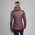 Moonscape Montane Women's Icarus Lite Hooded Jacket Model Back FICLHMOO