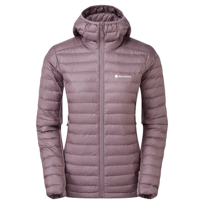 Moonscape Montane Women's Icarus Lite Hooded Jacket Front FICLHMOO