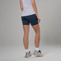 Eclipse Blue Montane Women's Ineo Lite Shorts Model Back FILSHECL