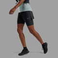 Black Montane Women's Jetstream 4" Trail Running Shorts Model 3 FJSS4BLA