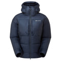 Eclipse Blue Montane Women's Kamen XT Hooded Down Jacket Front FKAXHECL