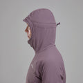Moonscape Montane Women's Khamsin Hooded Softshell Jacket Model 6 FKHAHMOO