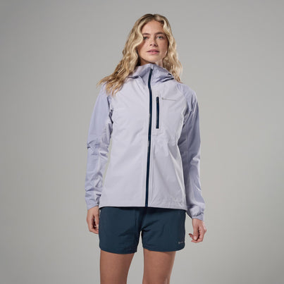 Lilac Haze Montane Women's Minimus Lite Waterproof Jacket Front FMLIJLIL