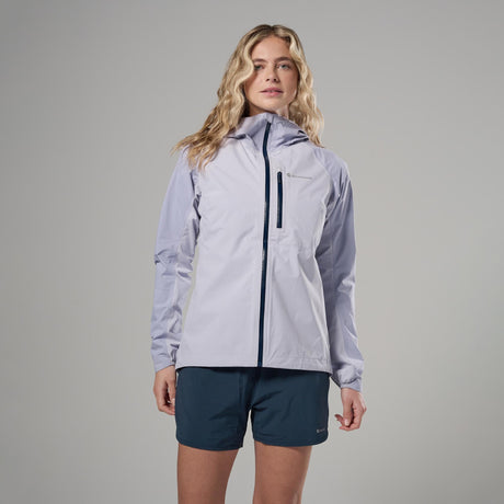 Lilac Haze Montane Women's Minimus Lite Waterproof Jacket Front FMLIJLIL
