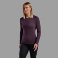 Mulberry Montane Women's Malli Long Sleeve Merino T-Shirt Model Front FMLSTMUL