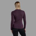 Mulberry Montane Women's Malli Long Sleeve Merino T-Shirt Model Back FMLSTMUL