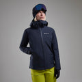 Eclipse Blue Montane Women's Niveus Lite Waterproof Jacket Model 9 FNILJECL