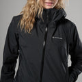 Black Montane Women's Norste Lite Waterproof Jacket Model 4 FNLJABLA