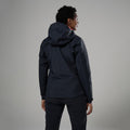 Black Montane Women's Norste Waterproof Jacket Model Back FNOJABLA