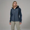 Dark Sky Montane Women's Norste Waterproof Jacket Model Front FNOJADAS