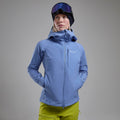 Cornflower Montane Women's Nordes Hooded Softshell Jacket Model 8 FNORHCOR