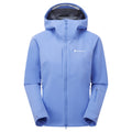 Cornflower Montane Women's Nordes Hooded Softshell Jacket Front FNORHCOR