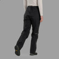 Black Montane Women's Phase Waterproof Pants Model Back FPHAPBLA