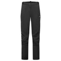 Black Montane Women's Phase Waterproof Pants Front FPHAPBLA