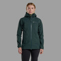 Deep Forest Montane Women's Phase Waterproof Jacket Model Back FPHJKDFO