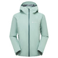 Sea Mist Montane Women's Phase Lite Waterproof Jacket Front FPLJASEA