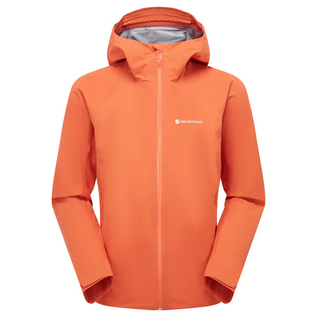Tigerlily Montane Women's Phase Lite Waterproof Jacket Front FPLJATIG