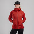 Saffron Red Montane Women's Phase Nano Waterproof Jacket Model 3 FPNJASAF