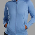 Cornflower Montane Women's Protium Hooded Fleece Jacket Model 3 FPRHOCOR