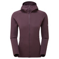 Mulberry Montane Women's Protium Hooded Fleece Jacket Front FPRHOMUL