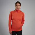 Tigerlily Montane Women's Protium Hooded Fleece Jacket Model 3 FPRHOTIG