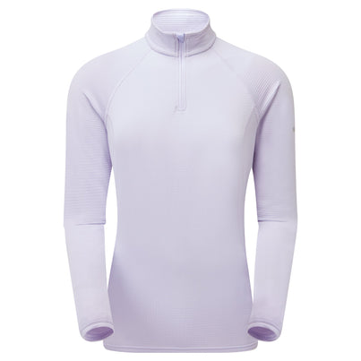 Lilac Haze Montane Women's Protium Lite Pull On Fleece Front FPRLPLIL