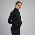Black Montane Women's Protium Fleece Jacket Model 3 FPRMJBLA