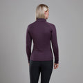 Mulberry Montane Women's Protium Fleece Jacket Model Back FPRMJMUL