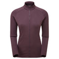 Mulberry Montane Women's Protium Fleece Jacket Front FPRMJMUL
