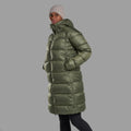 Caper Montane Women's Polaron XT Hooded Down Jacket Model 3 FPXTHCAP