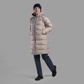Oyster Montane Women's Polaron XT Hooded Down Jacket Model Front FPXTHOYS