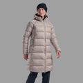 Oyster Montane Women's Polaron XT Hooded Down Jacket Model Back FPXTHOYS
