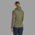 Caper Montane Women's Sirocco Hooded Insulated Jacket Model Back FSIRHCAP