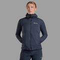 Eclipse Blue Montane Women's Sirocco Hooded Insulated Jacket Model 3 FSIRHECL