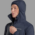 Eclipse Blue Montane Women's Sirocco Hooded Insulated Jacket Model 5 FSIRHECL