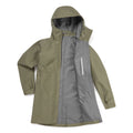 Caper Montane Women's Spirit Long Waterproof Jacket Model Front FSLOJCAP
