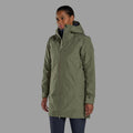 Caper Montane Women's Spirit Long Waterproof Jacket Model Back FSLOJCAP
