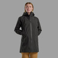 Midnight Grey Montane Women's Spirit Long Waterproof Jacket Model 4 FSLOJMNG