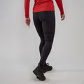 Black Montane Women's Slipstream Thermal Trail Running Tights Model Back FSTHRBLA