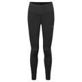 Black Montane Women's Slipstream Thermal Trail Running Tights Front FSTHRBLA
