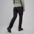 Black Montane Women's Terra Stretch Trousers Model Back FSTPSBLA