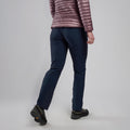 Eclipse Blue Montane Women's Terra Stretch Trousers Model Back FSTPRECL
