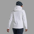 Powder Montane Women's Tenacity Hooded Softshell Jacket Model Back FTENHPOW