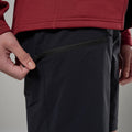 Black Montane Women's Tenacity Softshell Shorts Model 6 FTENSBLA