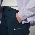 Eclipse Blue Montane Women's Tenacity Softshell Shorts Model 5 FTENSECL