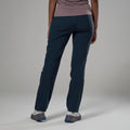 Eclipse Blue Montane Women's Tenacity Softshell Pants Model Back FTEPLECL