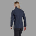 Eclipse Blue Montane Women's Tenacity Nano Softshell Jacket Model Back FTNNJECL
