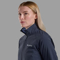 Eclipse Blue Montane Women's Tenacity Nano Softshell Jacket Model 4 FTNNJECL